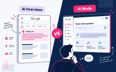 « Alexandre, AI Overviews vs AI Mode : pourquoi ces deux surfaces demandent-elles deux stratégies ? »