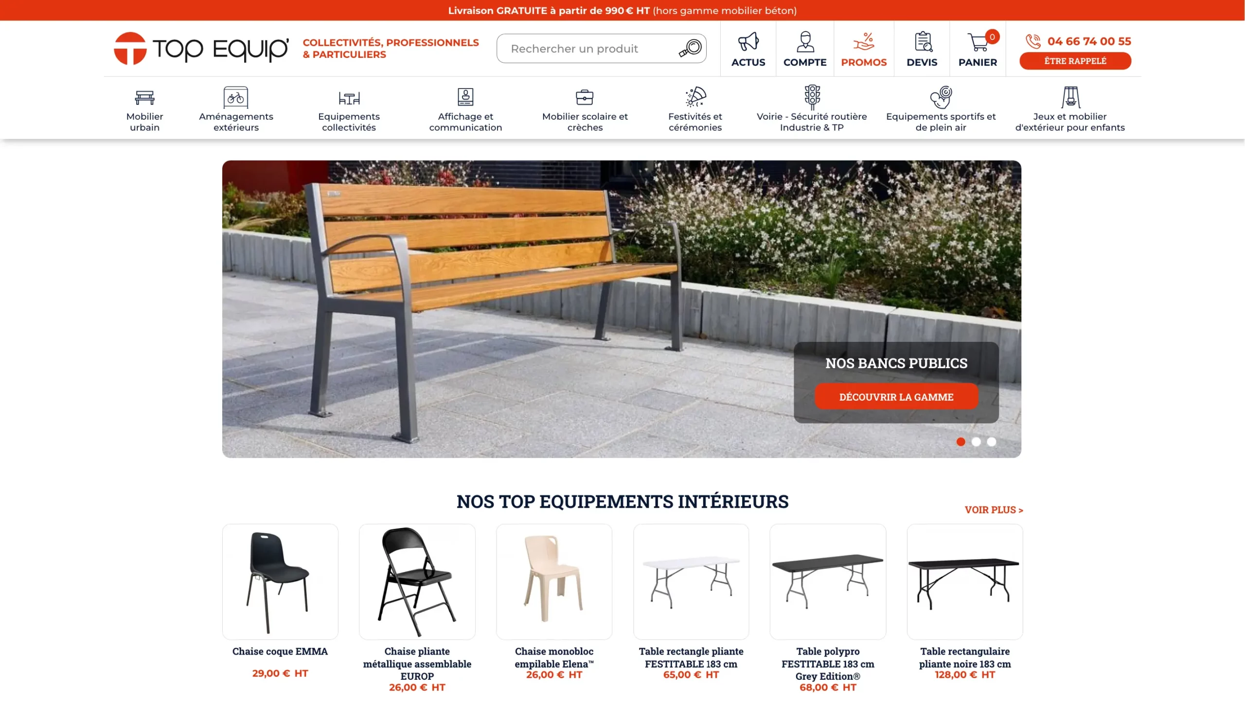 Capture du site Top Equip